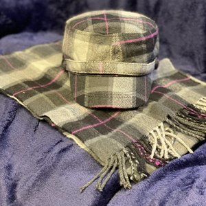 Tartan Hat and Scarf Set